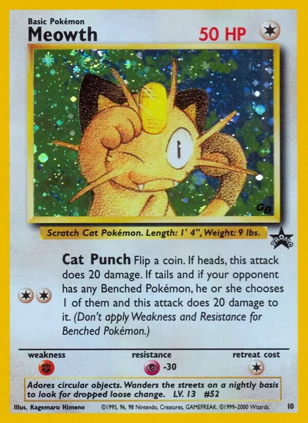 Meowth card front
