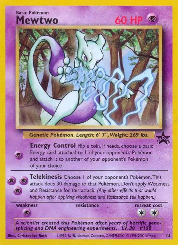 Mewtwo card front