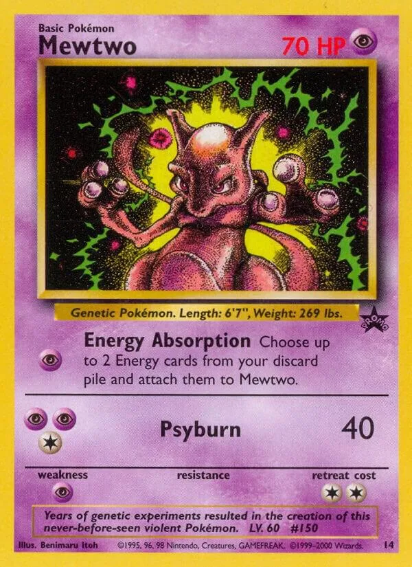 Mewtwo card front