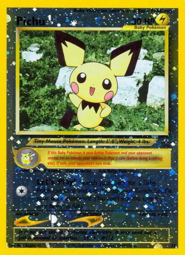 Pichu card front