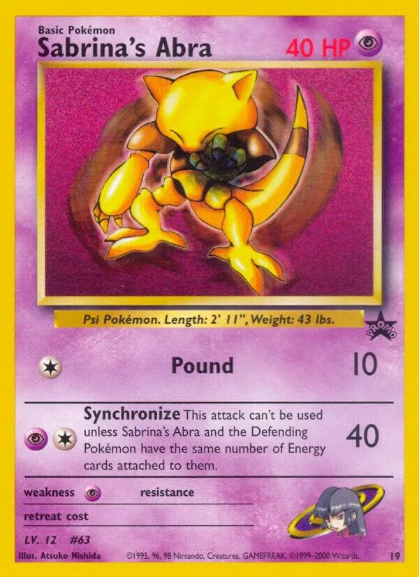 Sabrina's Abra card front
