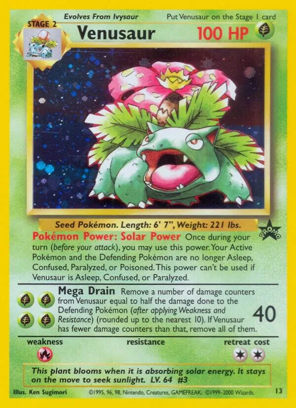 Venusaur card front