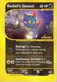 Rocket's Sneasel [Winner] card front