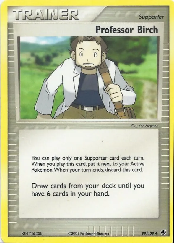 Professor Birch card front