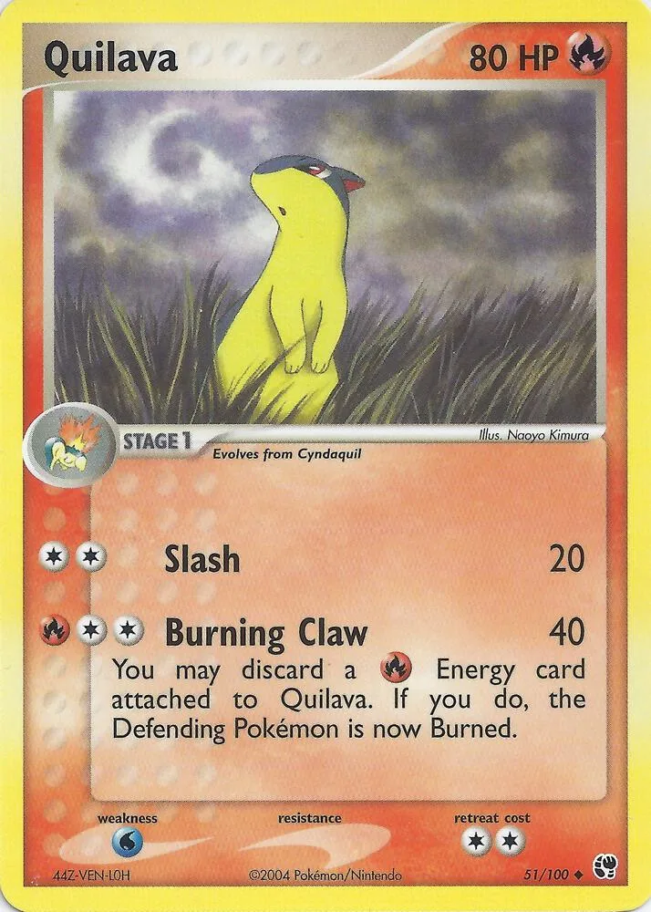 Quilava card front