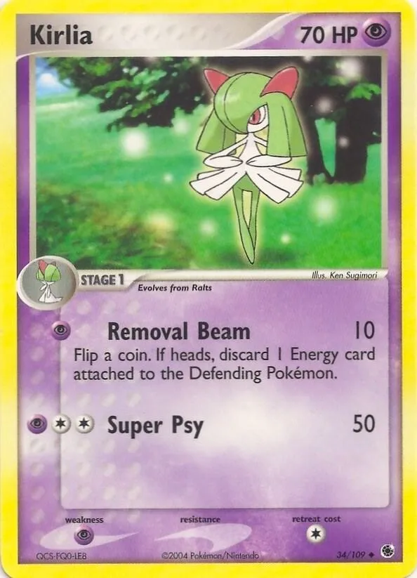 Kirlia card front