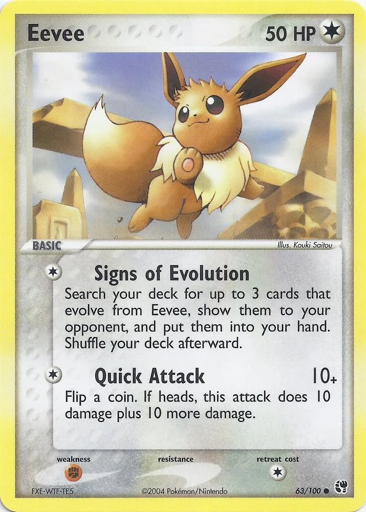 Eevee card front