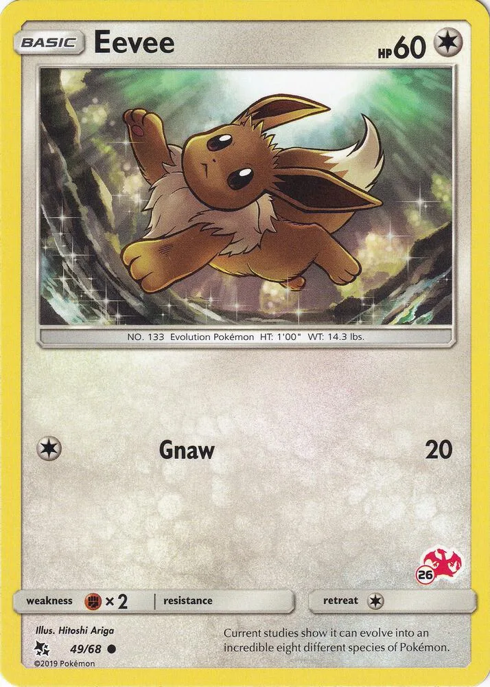 Eevee (#26 Charizard Stamped) card front
