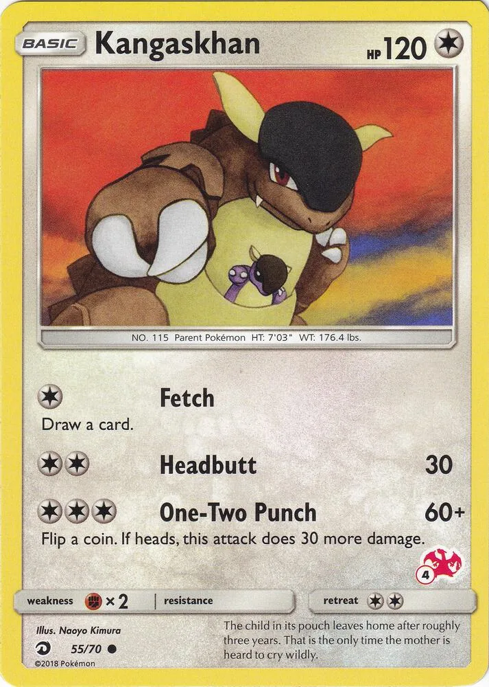 Kangaskhan (#4 Charizard Stamped) card front