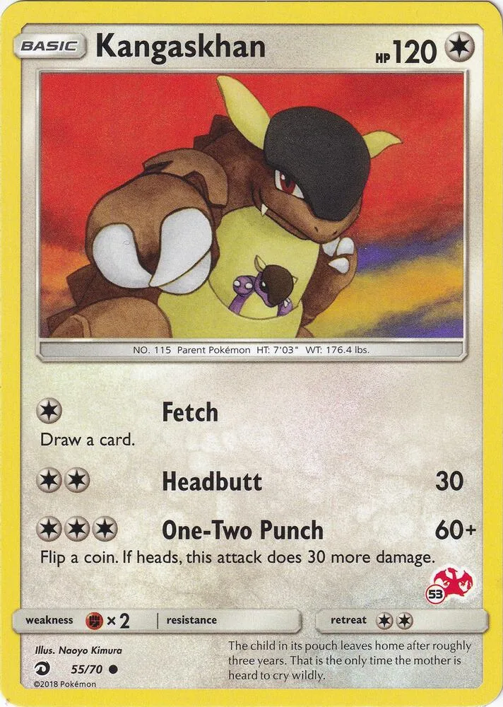 Kangaskhan (#53 Charizard Stamped) card front