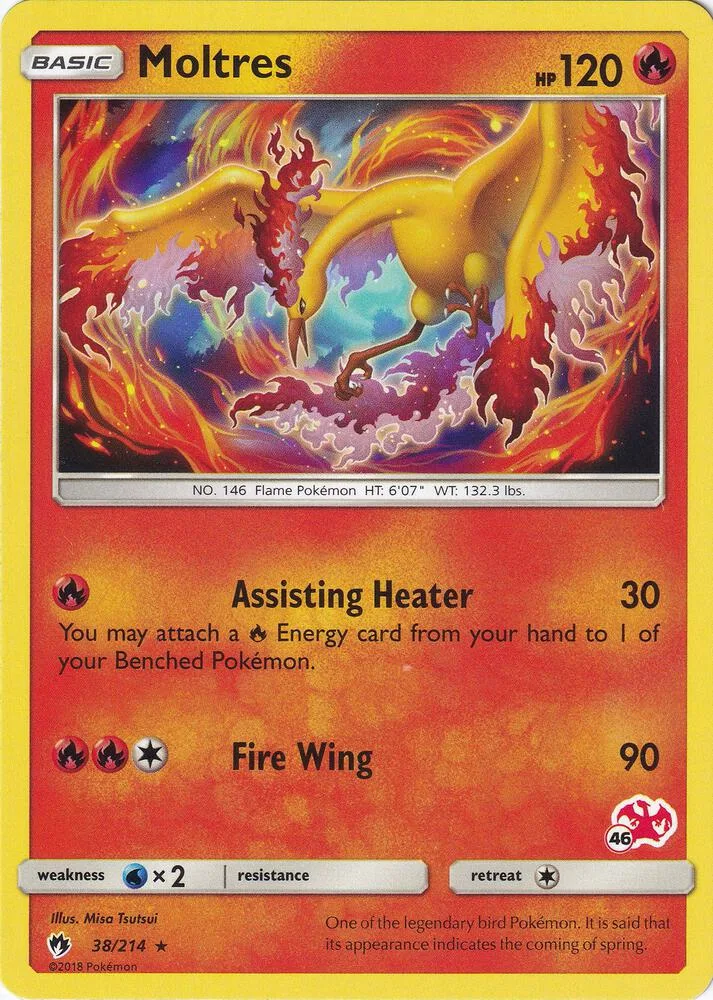 Moltres (#46 Charizard Stamped) card front