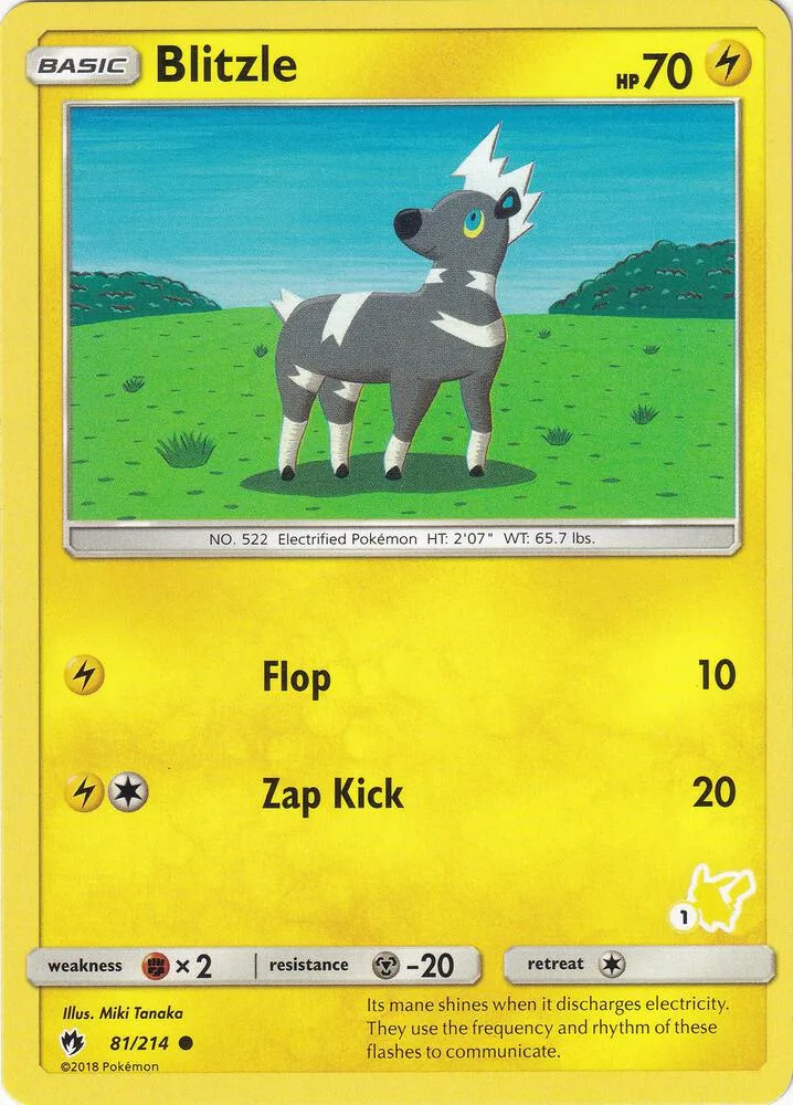 Blitzle (#1 Pikachu Stamped) card front
