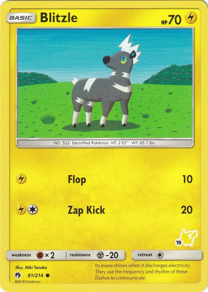 Blitzle (#19 Pikachu Stamped) card front
