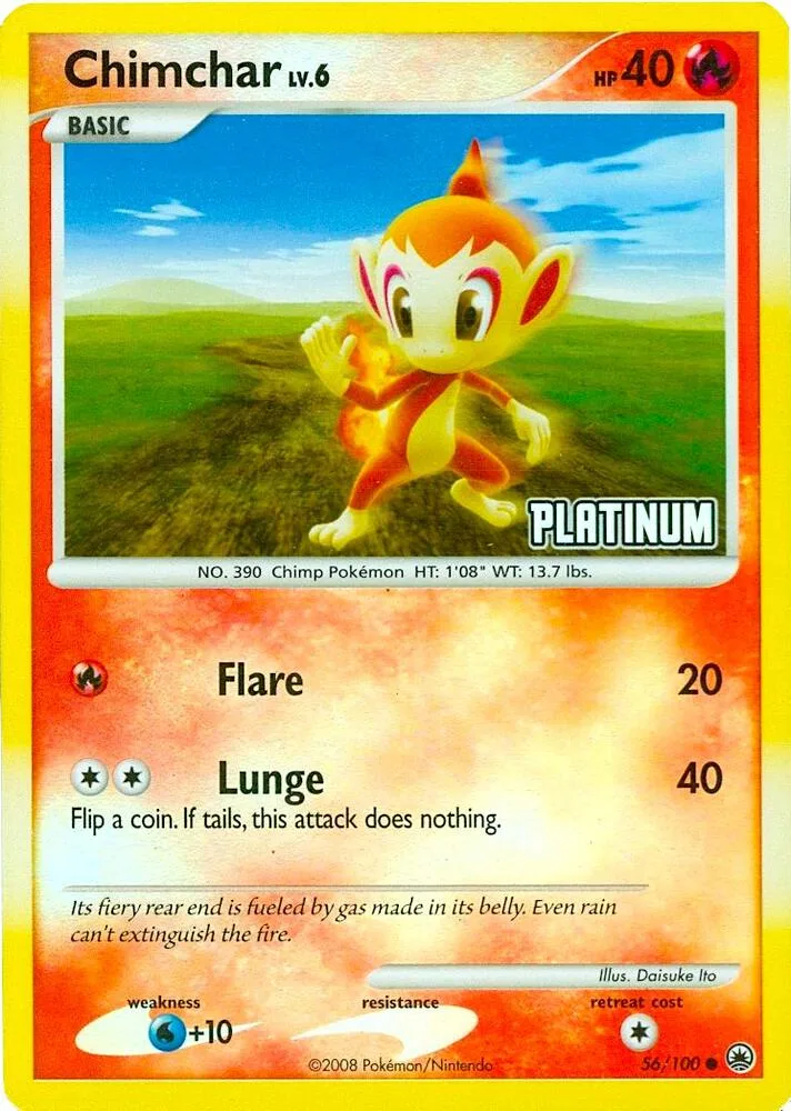 Chimchar [Platinum] card front