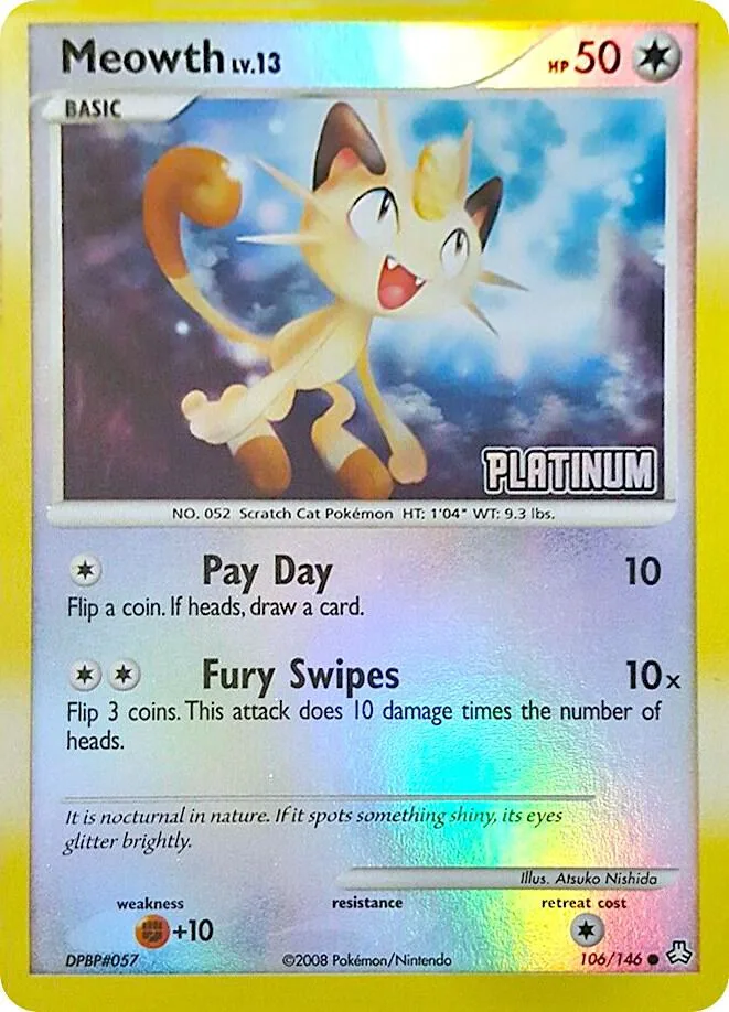 Meowth [Platinum] card front