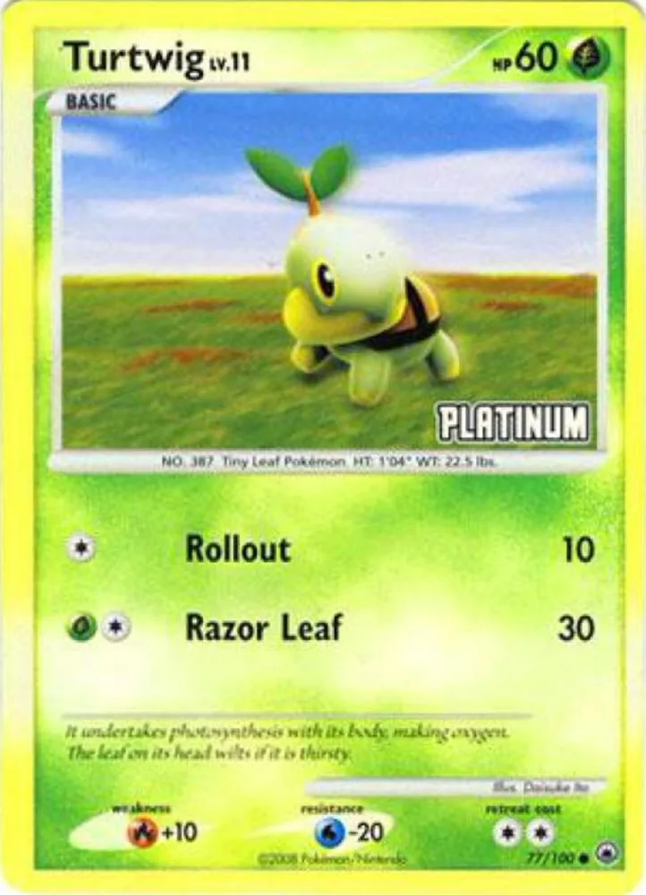 Turtwig [Platinum] card front