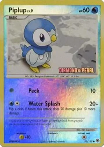 Piplup - 93/130 [Diamond and Pearl] card front