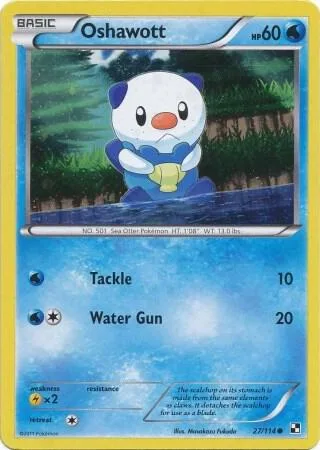 Oshawott Cosmos Holo card