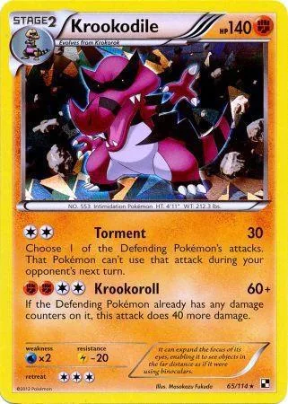 Krookodile Cracked Ice Holo card