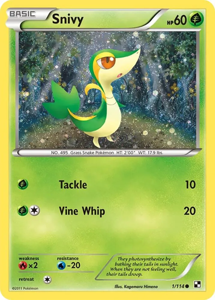 Snivy Cosmos Holo card