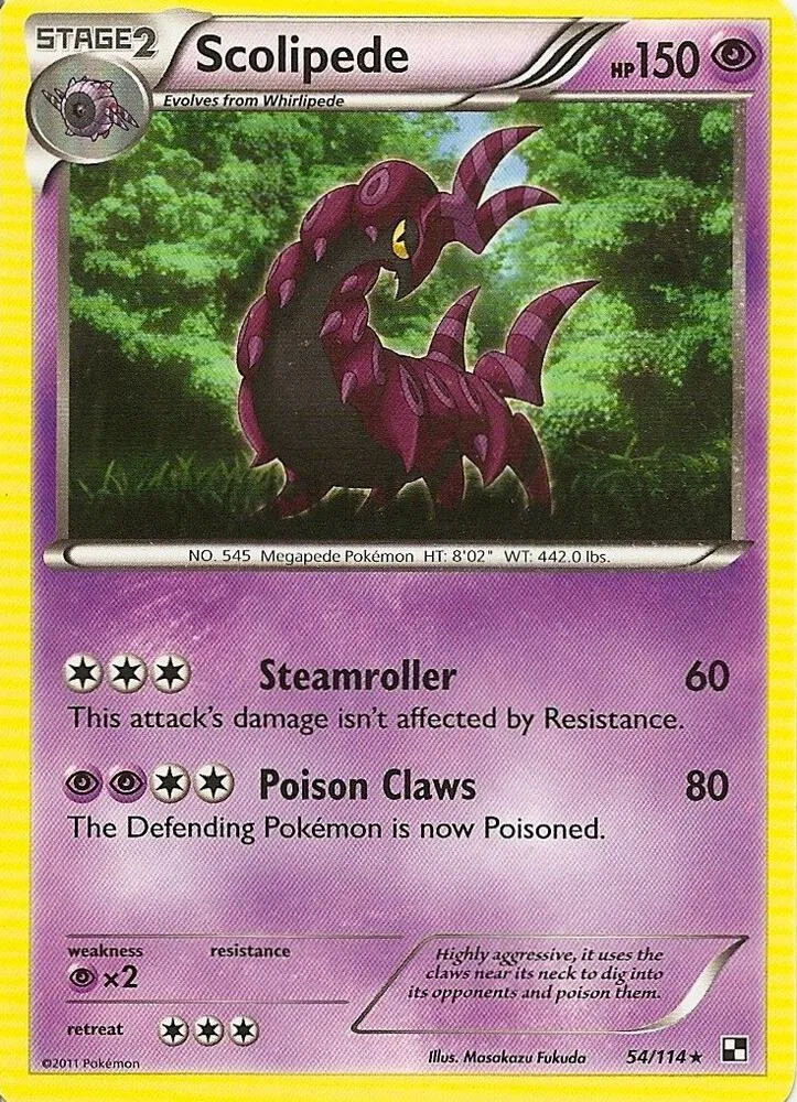 Scolipede Cracked Ice Holo card