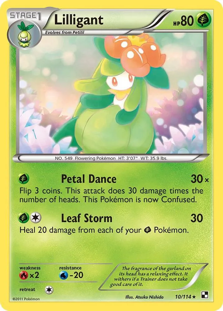 Lilligant card front