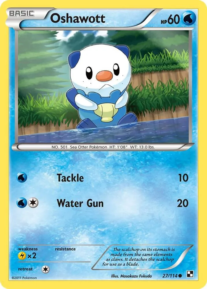 Oshawott card front