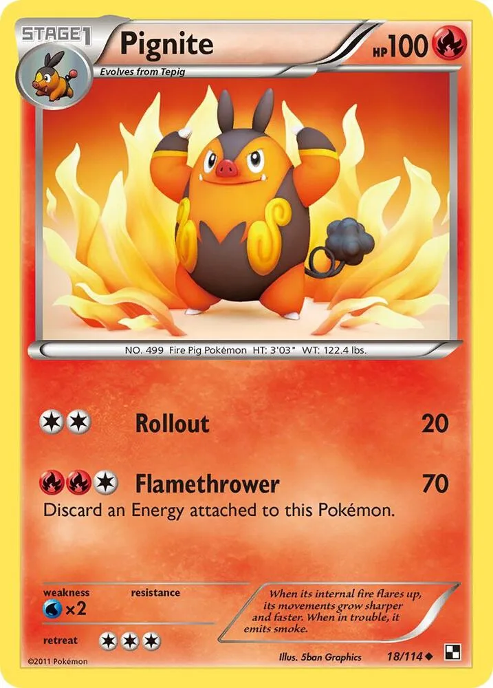 Pignite card front