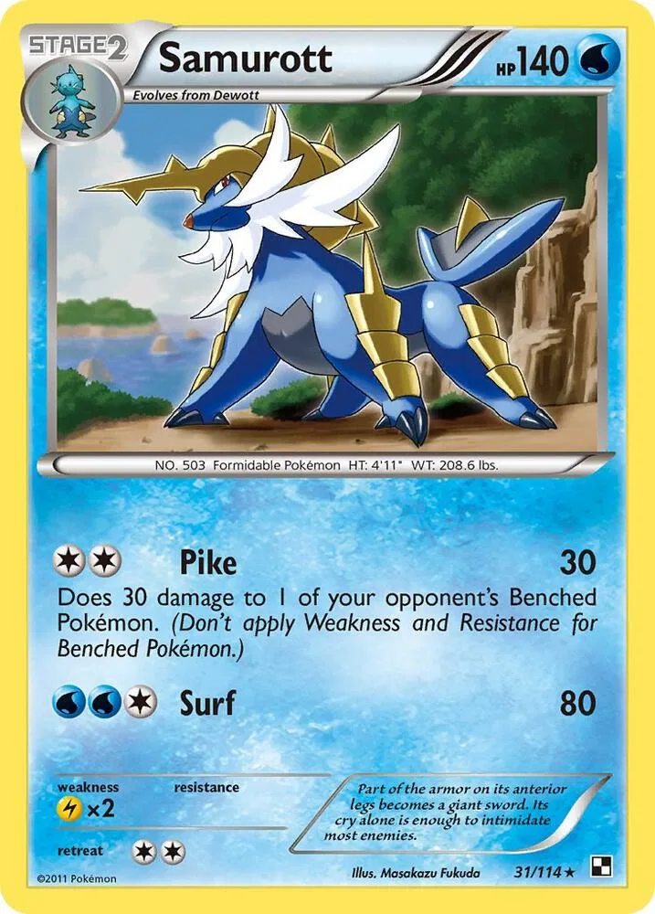 Samurott card front
