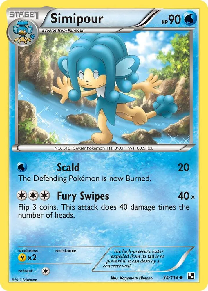 Simipour card front