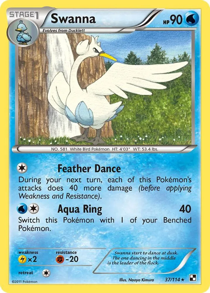 Swanna card front