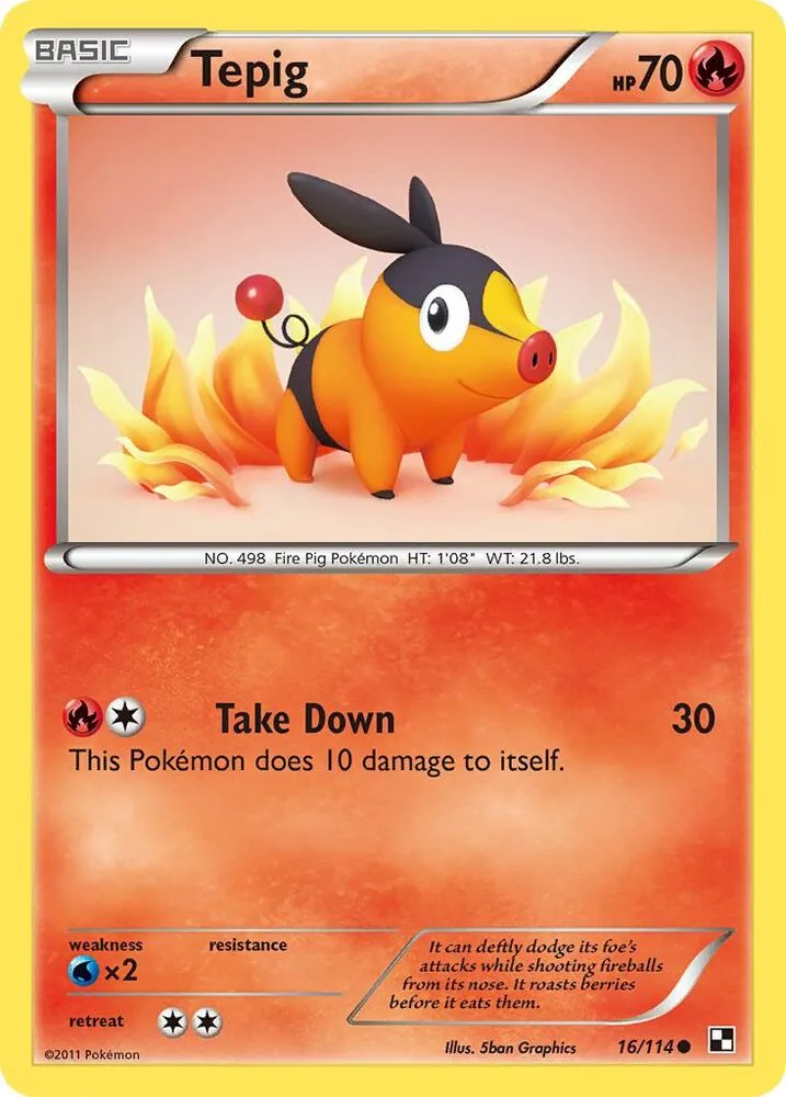 Tepig card front