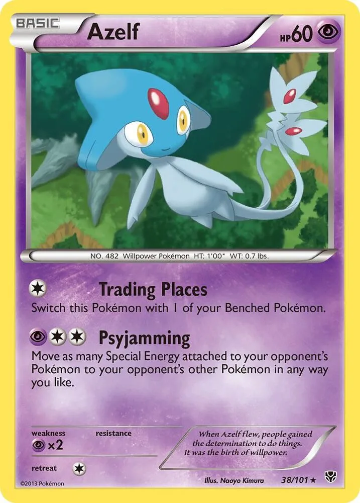Azelf card front