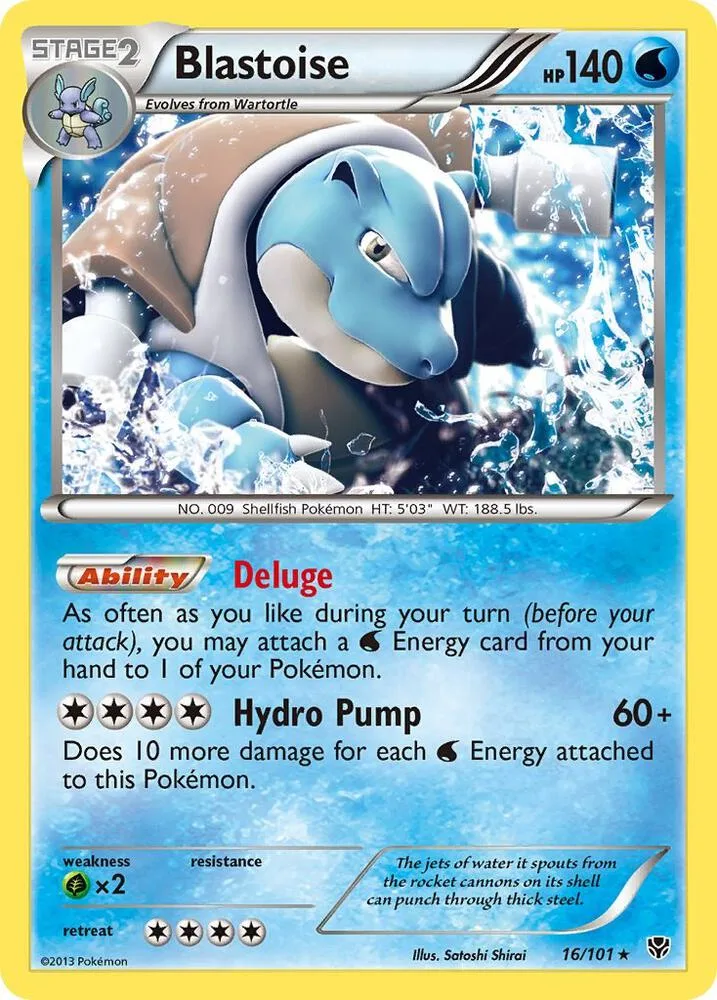 Blastoise card front