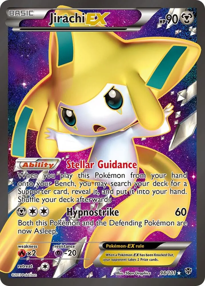Jirachi EX (98 Full Art) Holofoil card