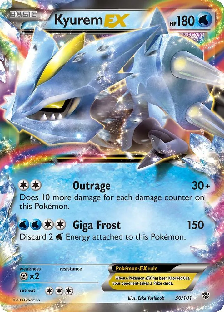 Kyurem EX card front