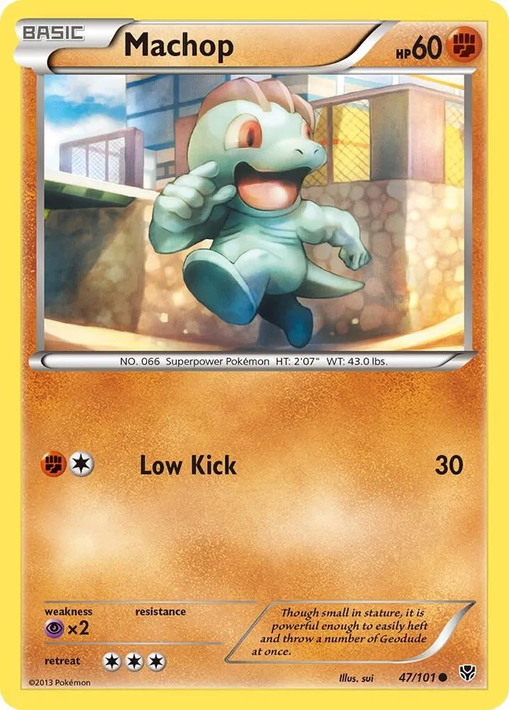 Machop card front