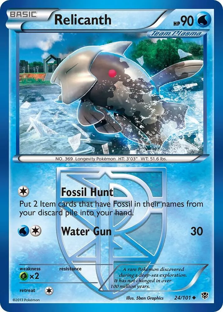 Relicanth (Team Plasma) card front