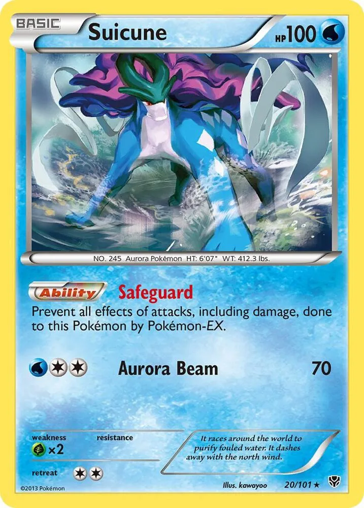 Suicune card front
