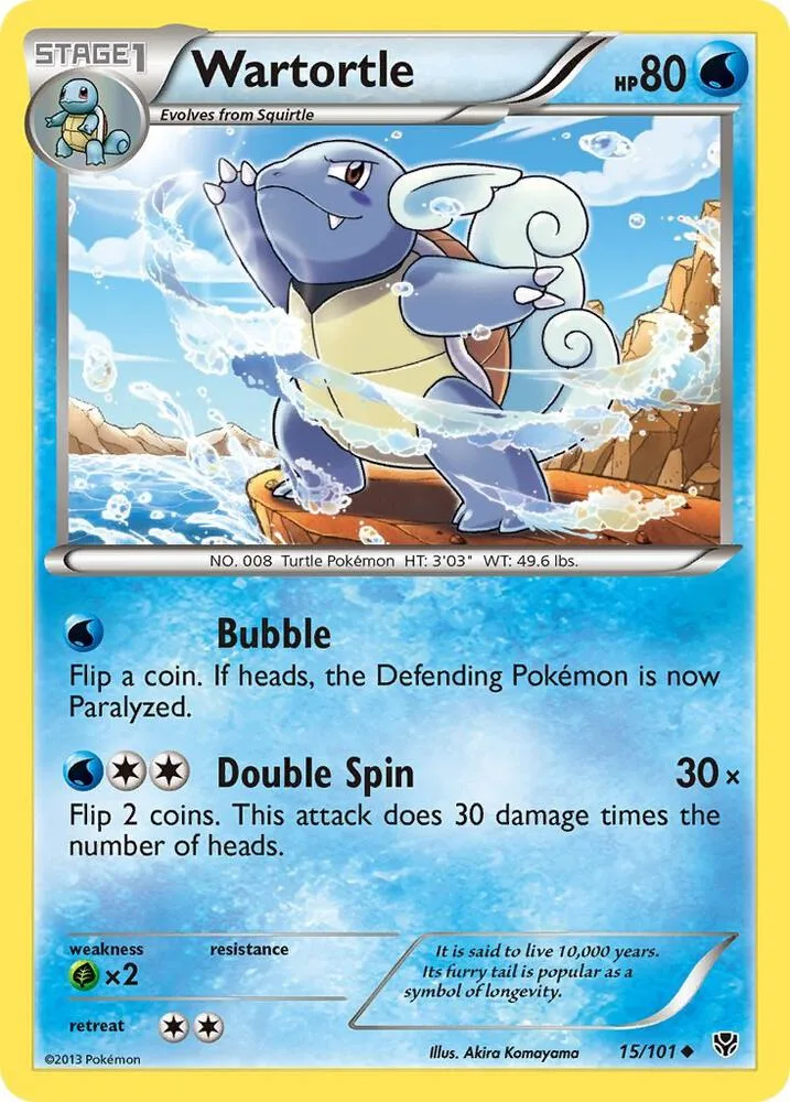 Wartortle card front
