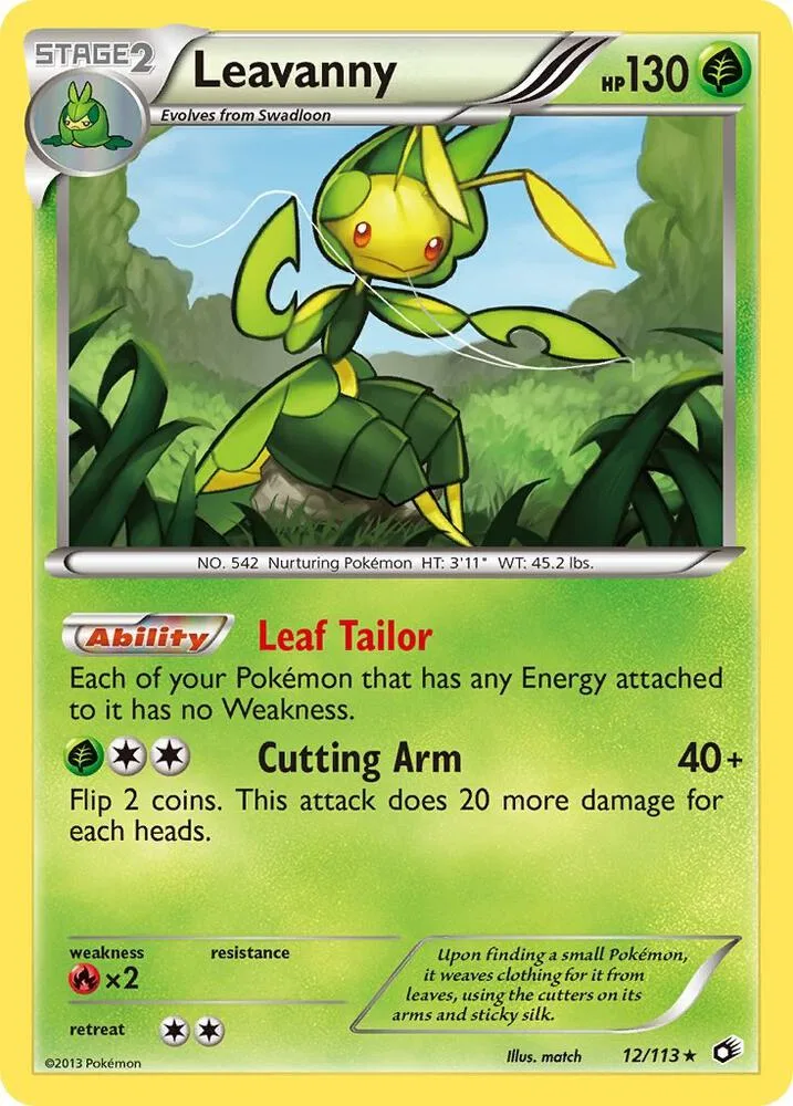 Leavanny card front
