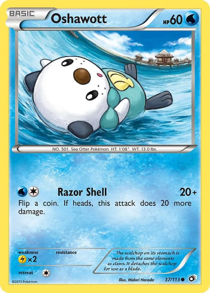 Oshawott card front