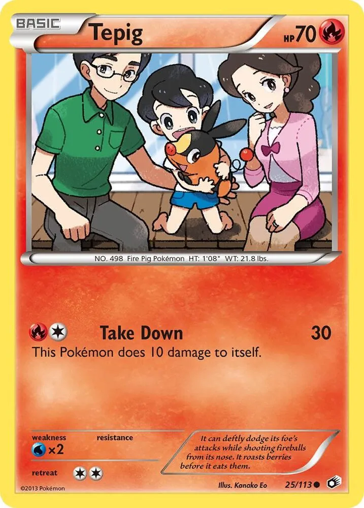 Tepig card front