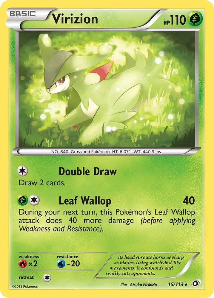 Virizion card front