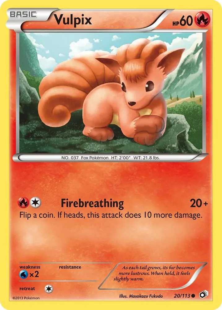 Vulpix card front