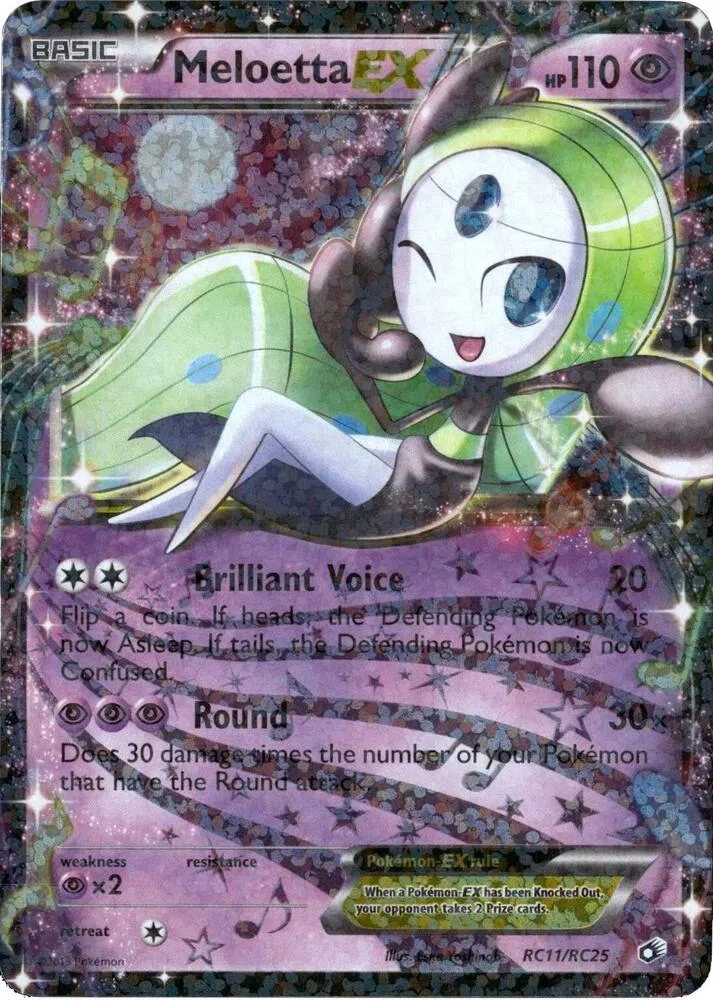 Meloetta EX card front