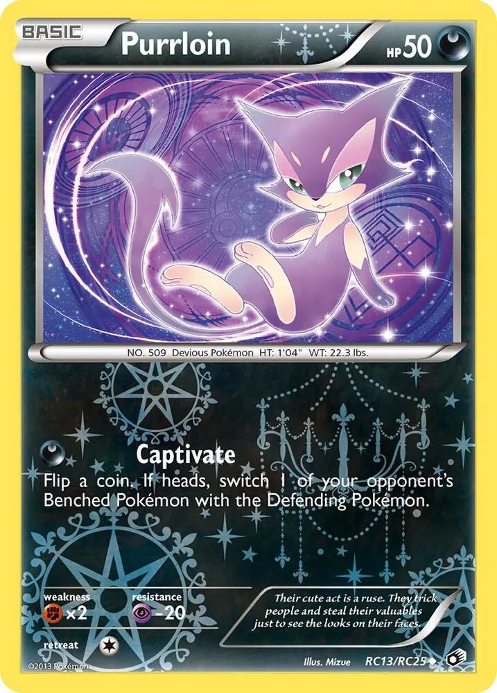 Purrloin card front