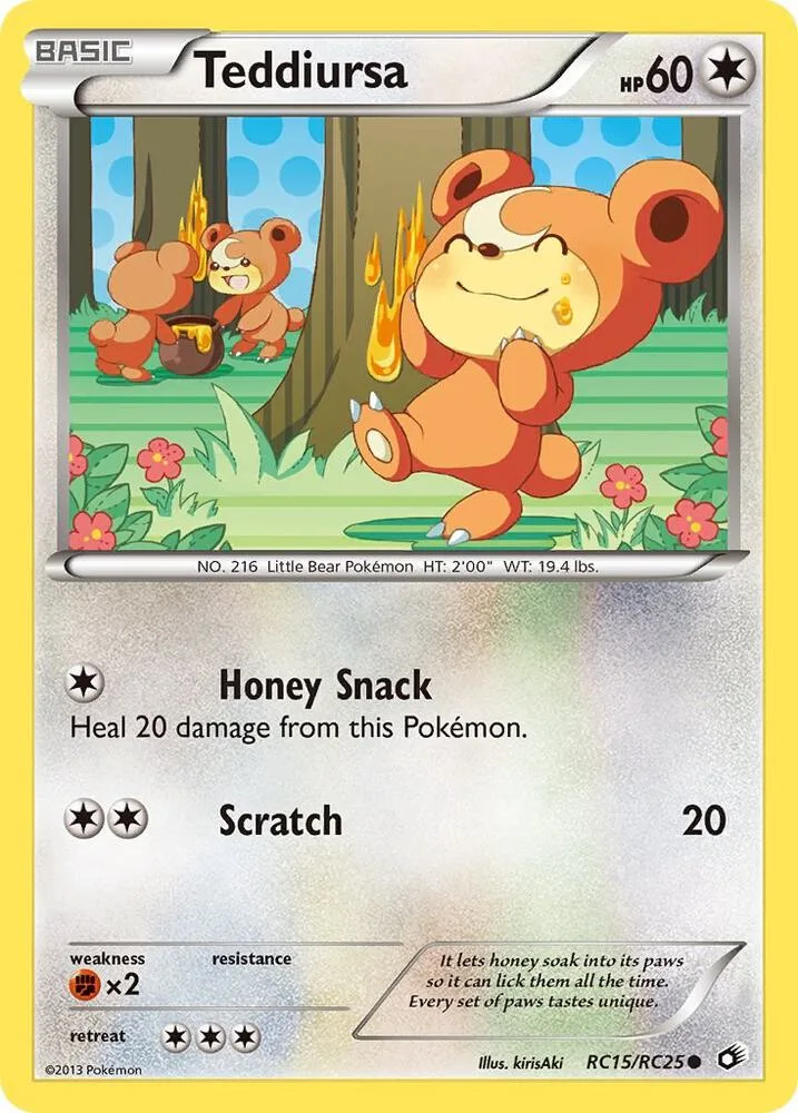 Teddiursa card front