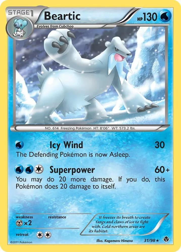 Beartic card front