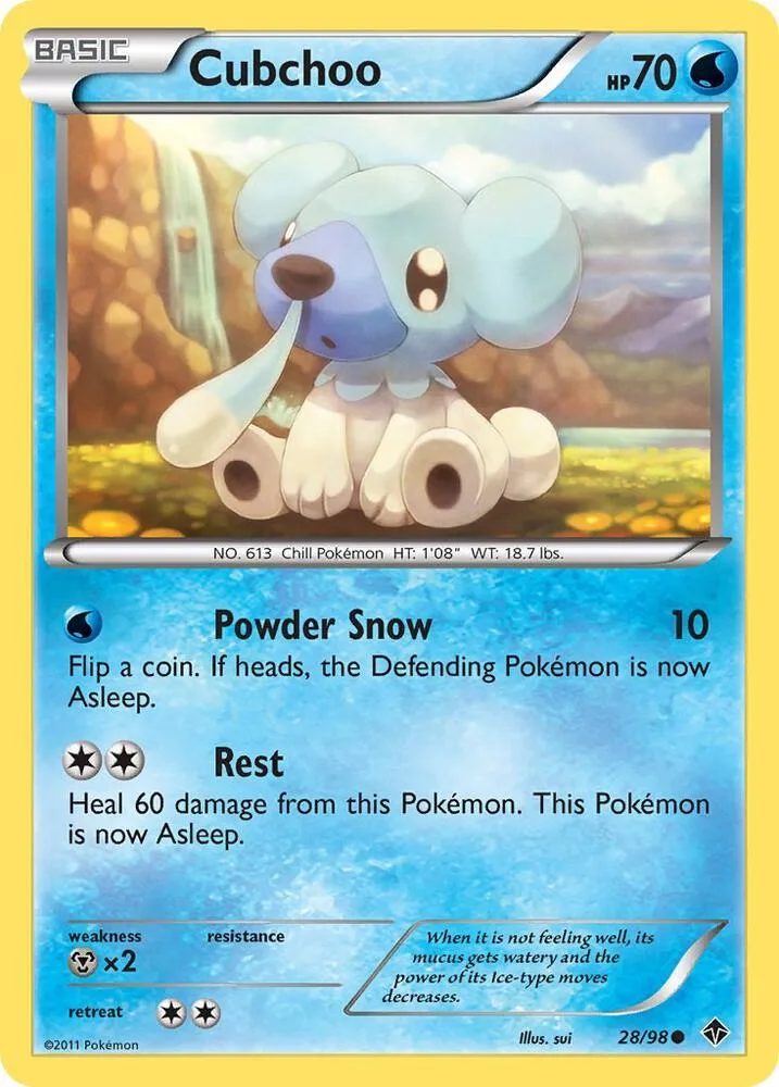 Cubchoo card front